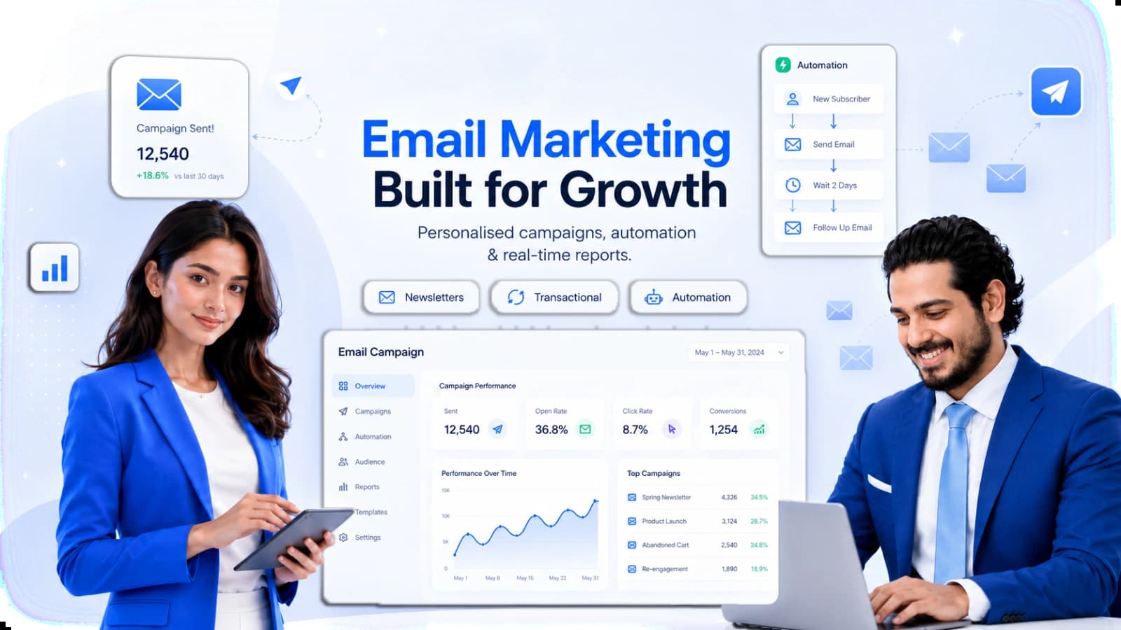 Real time campaign performance analytics dashboard