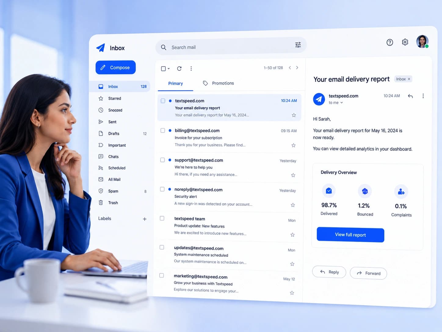 Deliverability dashboard illustration