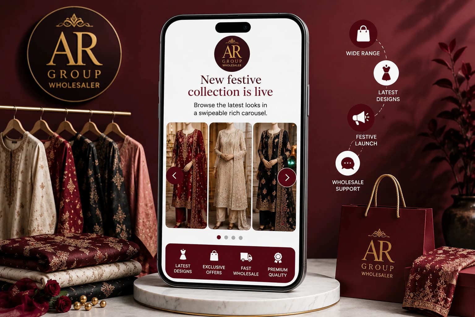 RCS Festive fashion collection banner